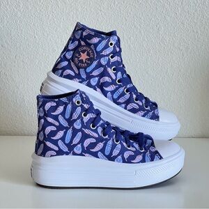 Converse Move Platform Hi Top Purple 'Feathers'